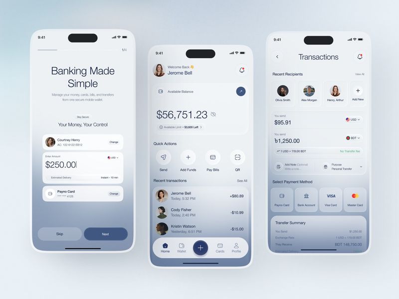 Mobile Banking & Money Transfer App