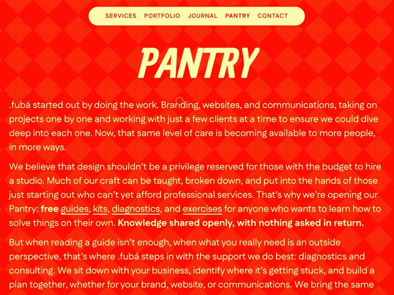 Pantry | .fubá