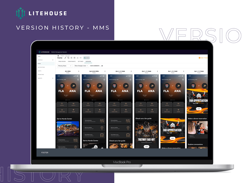 Lighthouse - Mobile Management System - Version History