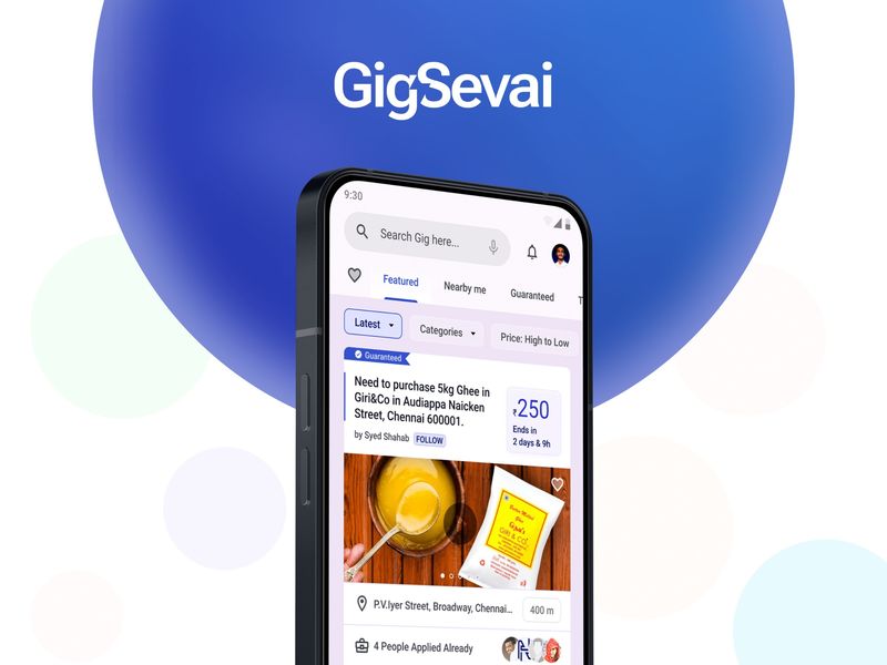 GigSevai - App for Gig Economy for Everyone on Behance