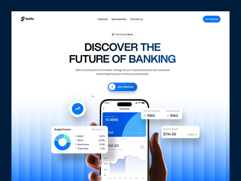 Selfin – AI-powered Digital Banking Platform (Redesign Concept)