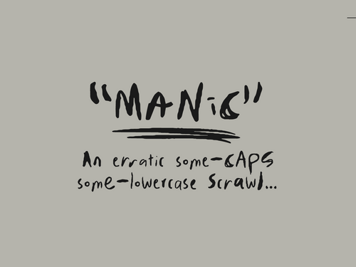 Manic Erratic Handwriting Font | TYPEHEIST Font Foundry