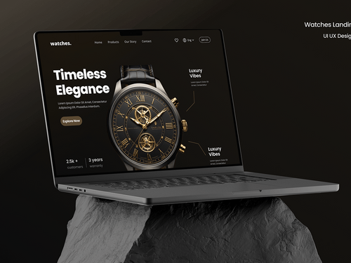 Watches landing page