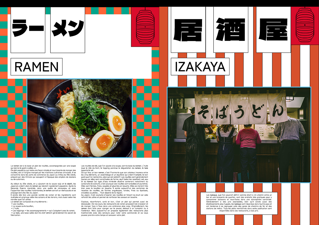 Layout work on Japanese food Image 5