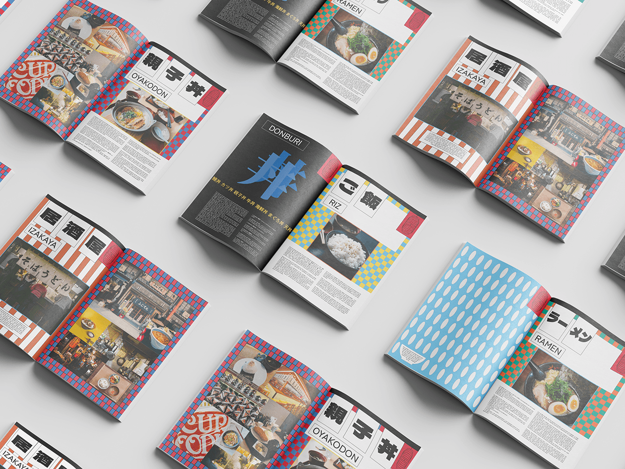Layout work on Japanese food Image 7
