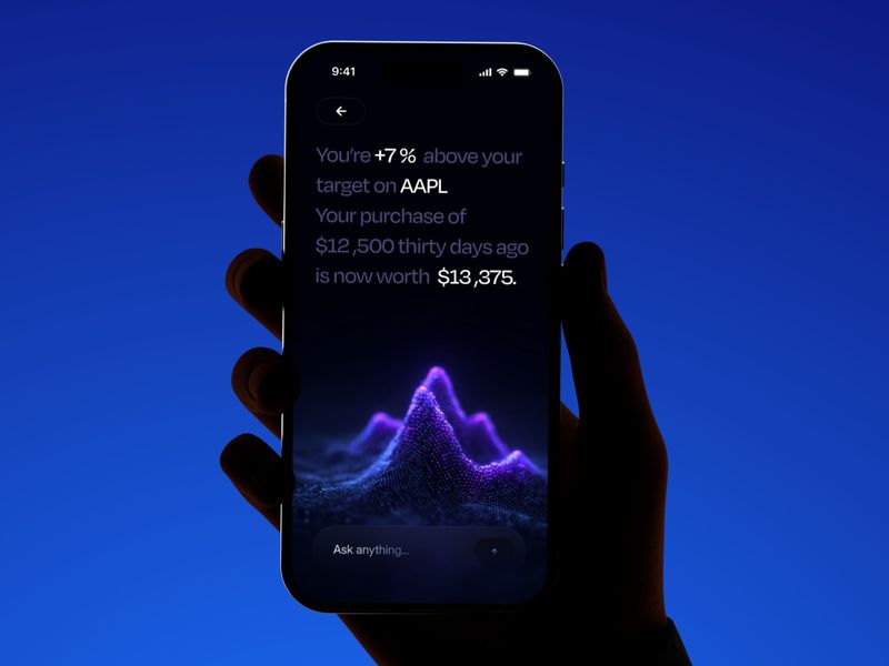 UI Exploration for an AI-powered finance app