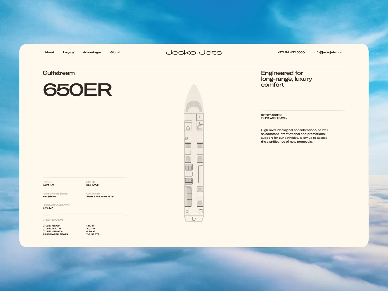 Jesko Jets: Premium Digital Experience for a Global Private Aviation Brand Image 1