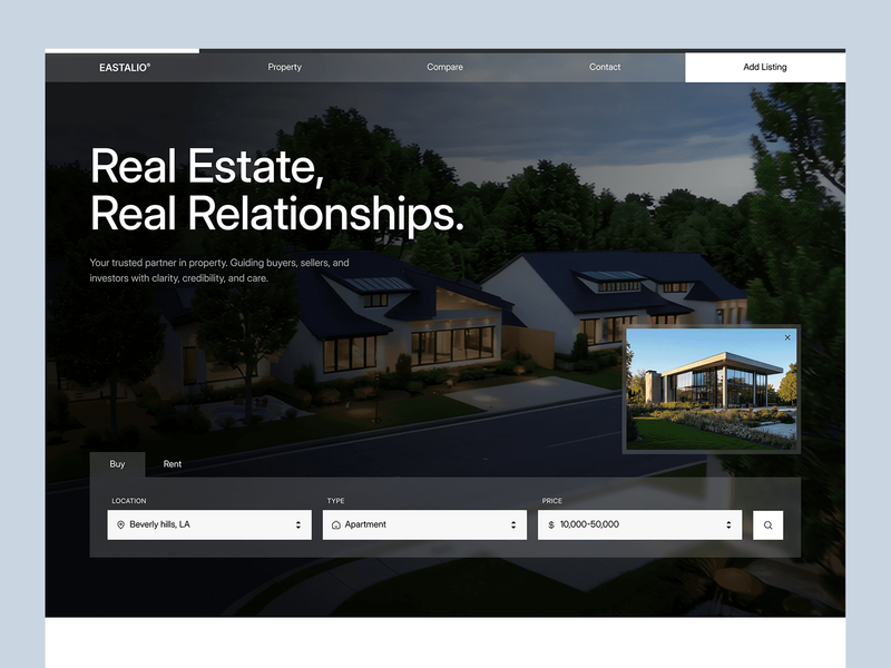 Mobile Real Estate UX — Eastalio App Architecture