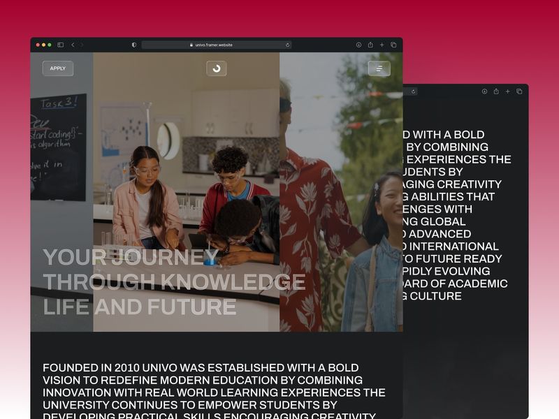 Univo Premium Education Website Template