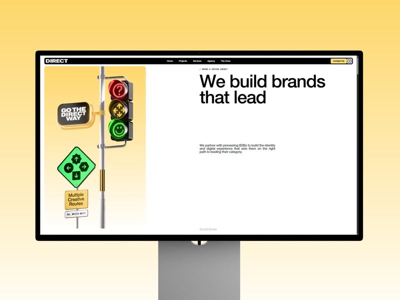 Direct Design Branding & Website by COSMOFLOW