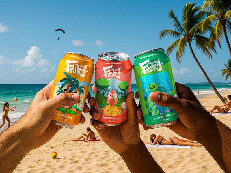 Fruboo Beverages Branding & Packaging | Drink| Can