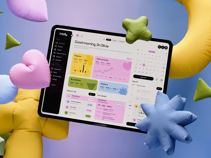 Intelly — HealthCare App Dashboard