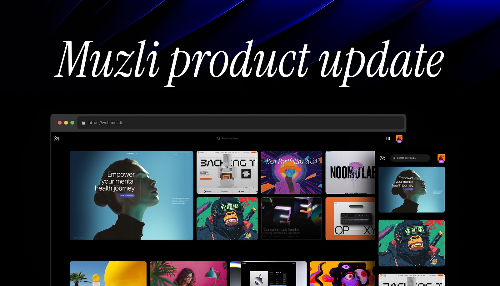 Muzli Product update. Muzli PRO | November 2025 Image 1