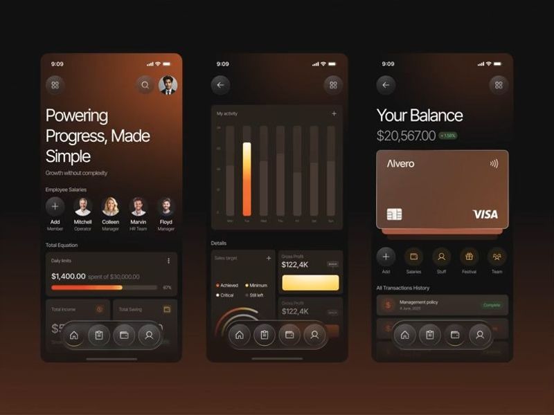 Finance Mobile App Motion Design for Fintech
