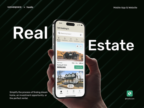 Real Estate Mobile App - Hoolis| Website UI UX Design