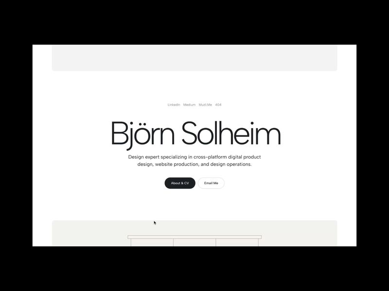 Navigation microinteractions in Bruja