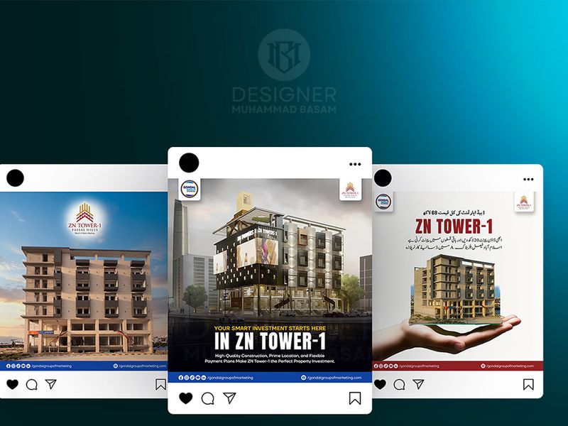 03 Different Designs Sets of SM Posts Designed