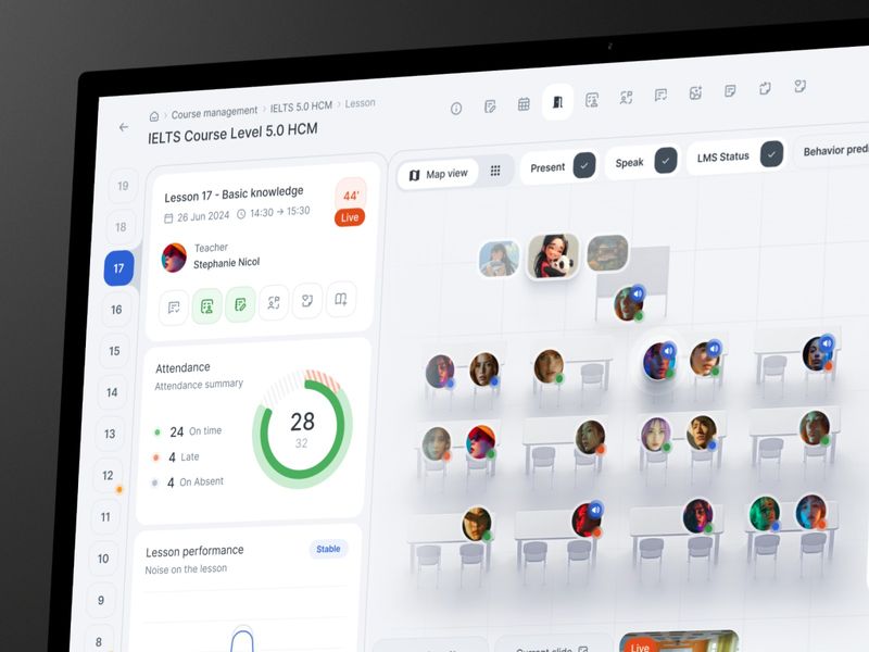 Teaching LMS - Classroom Management Dashboard