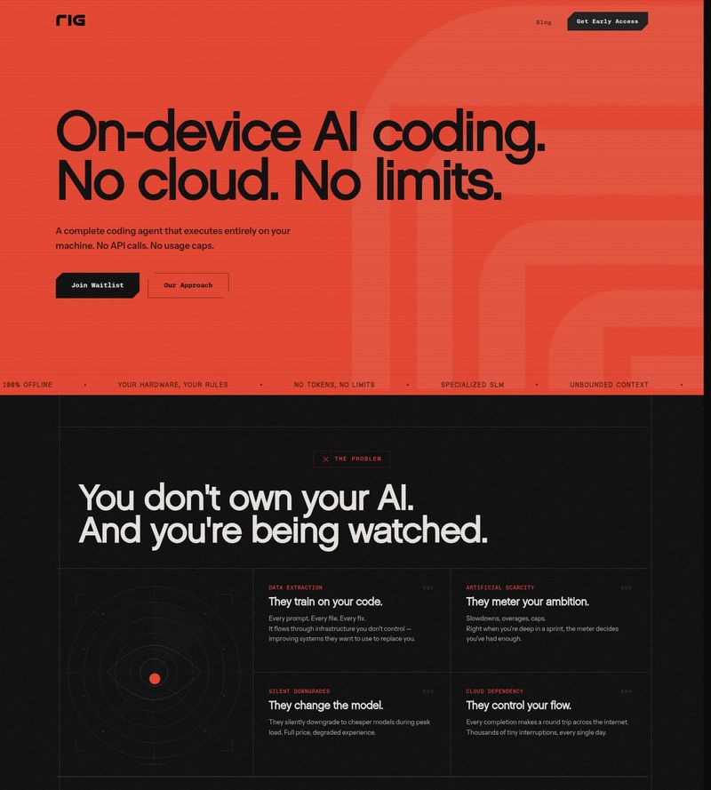 Screenshot taken from rig.ai
