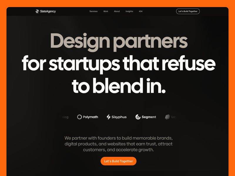 Slate – Free Framer Template for Design Agencies