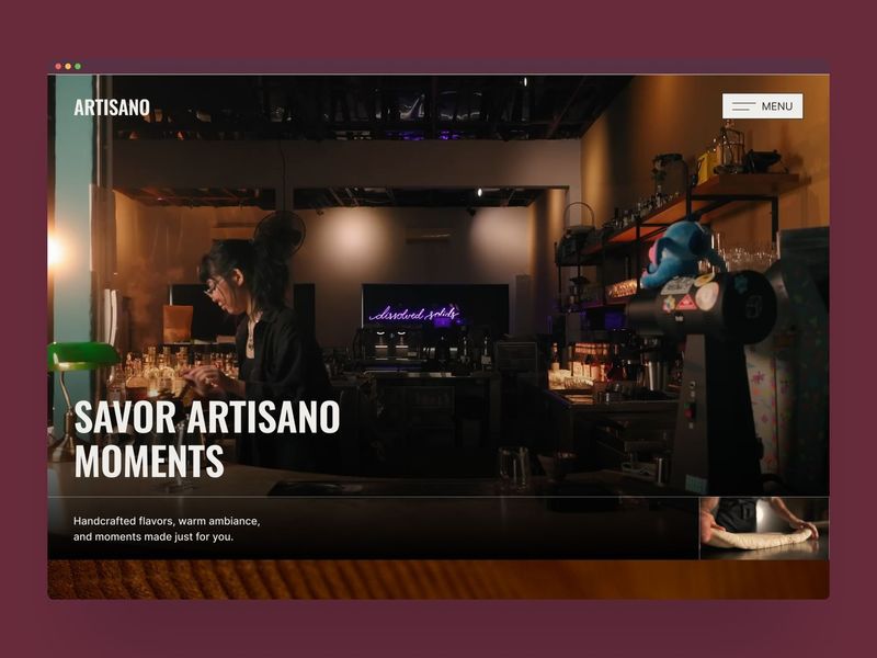 Artisano — Cafe & Bistro Website Template
