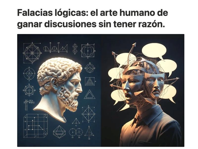 Falacias lógicas: el arte humano de ganar discusiones sin tener razón.