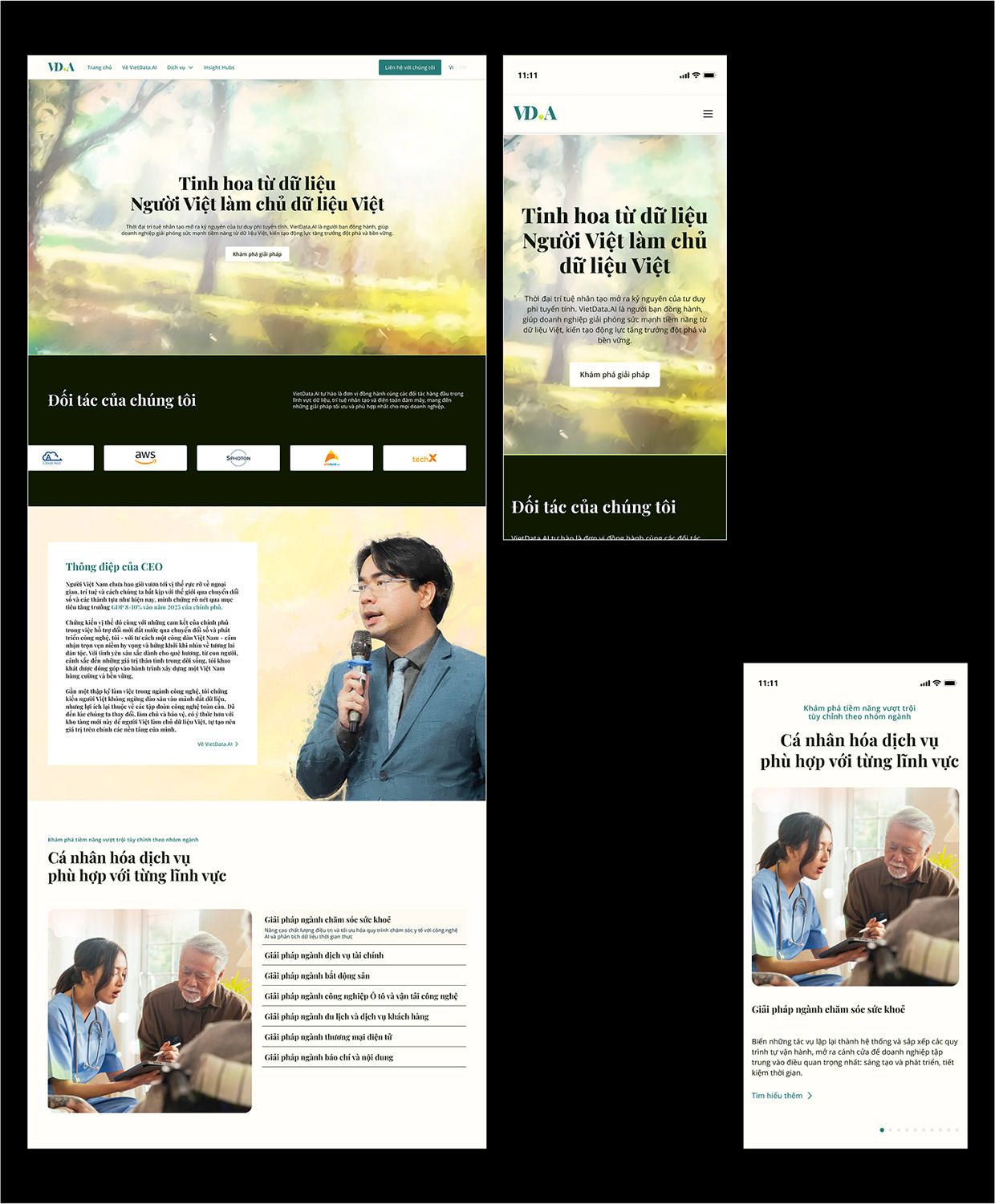 Data & AI Company Web Design - VDA Image 4