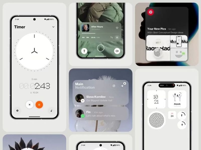 Nothing OS Concept big presentation on Behance