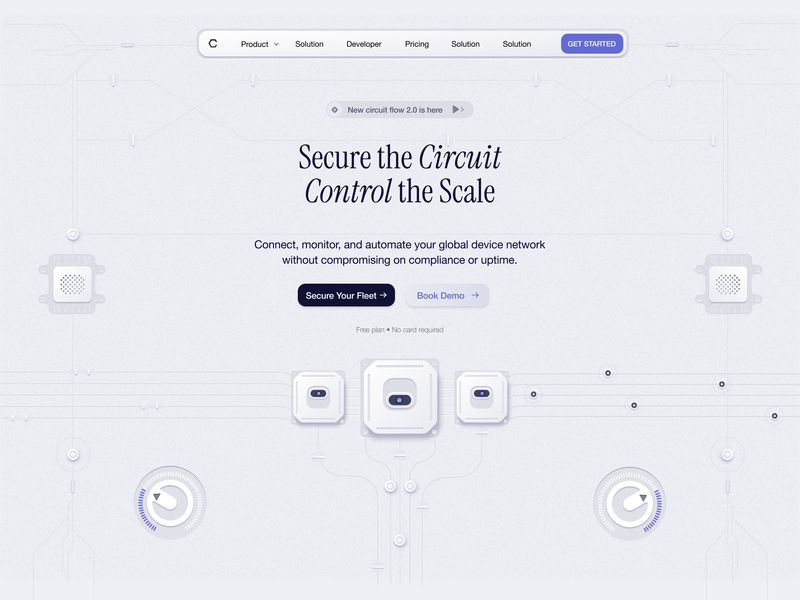 Secure the Circuit — Minimal Cyber-Physical SaaS UI 🛡️