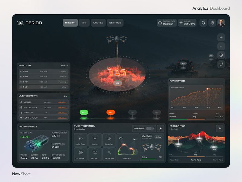 Drone Fleet Mission Control Dashboard