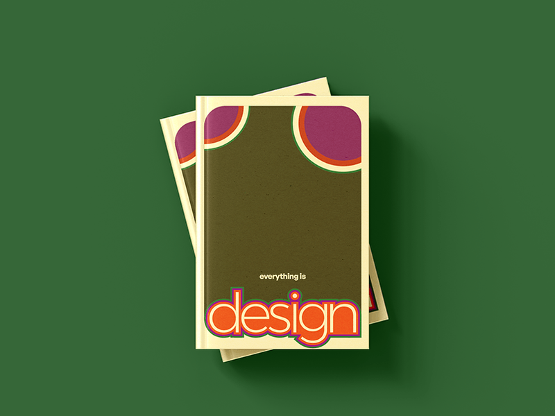 Retro style book cover