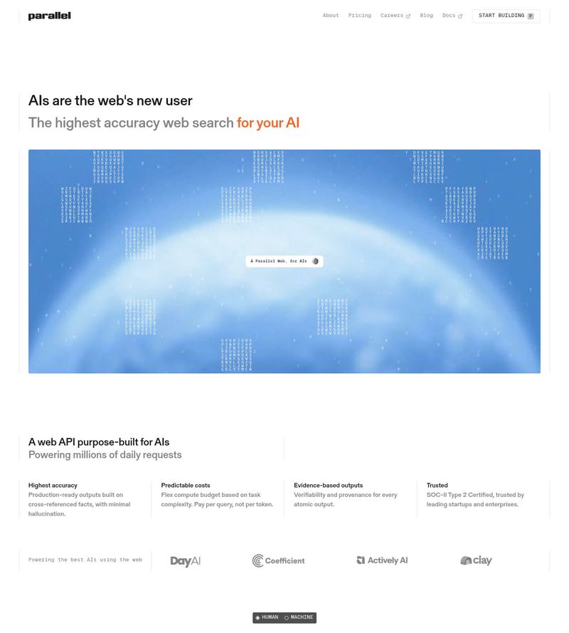 Screenshot taken from parallel.ai