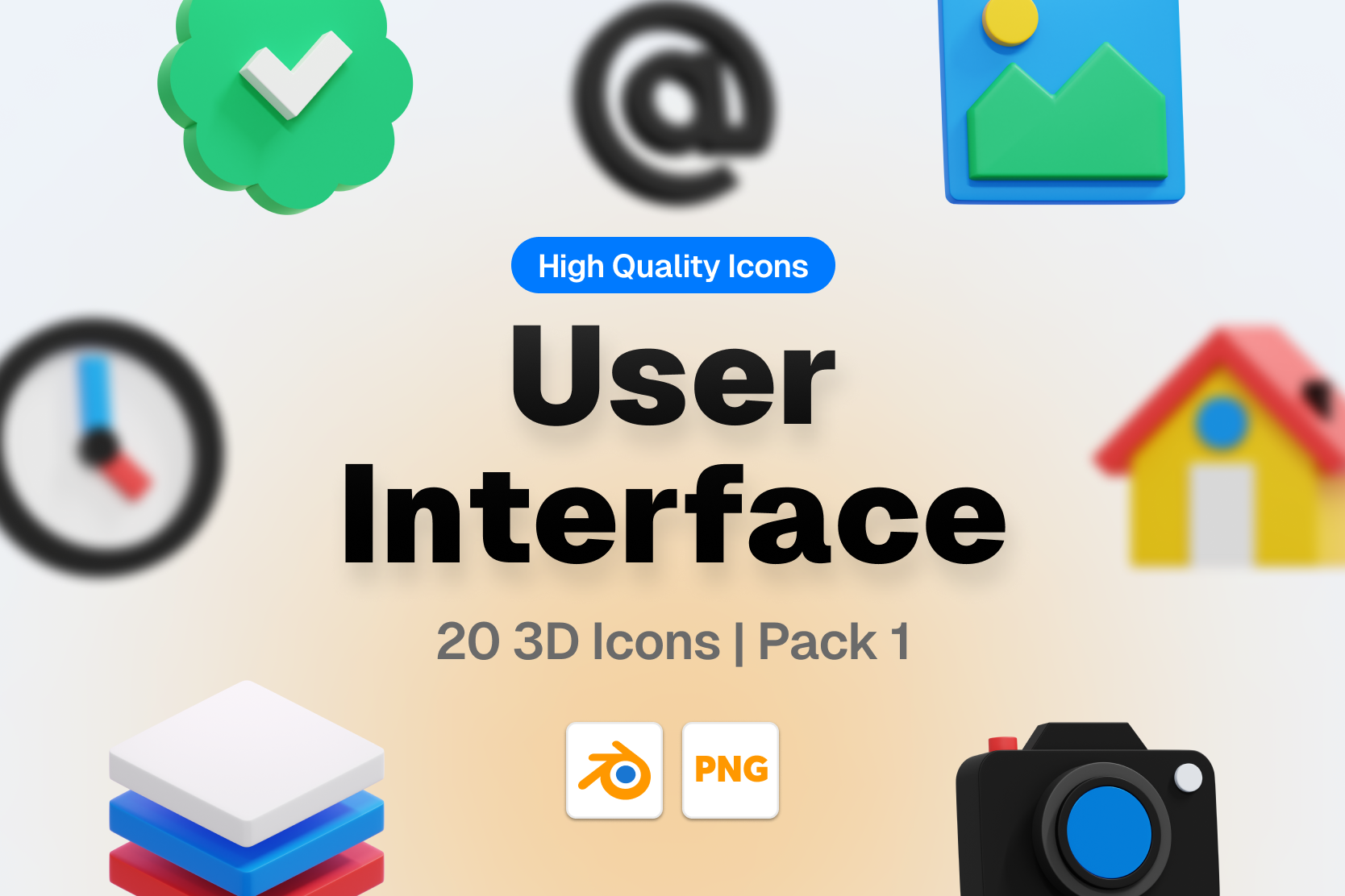 User Interface 3D Icon Pack - 20 Free Download User Interface 3D Icons ...