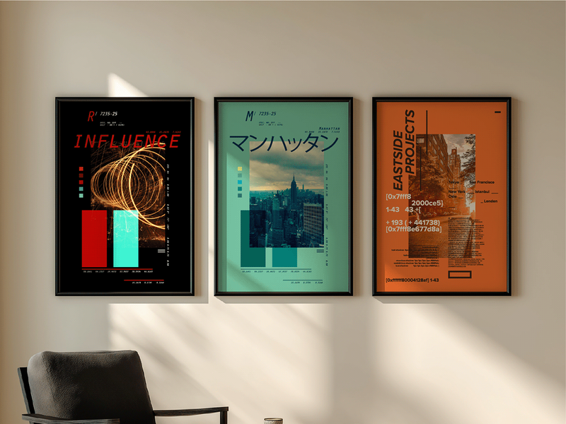 Free 3 AI Posters — Urban Influence Series (A3)
