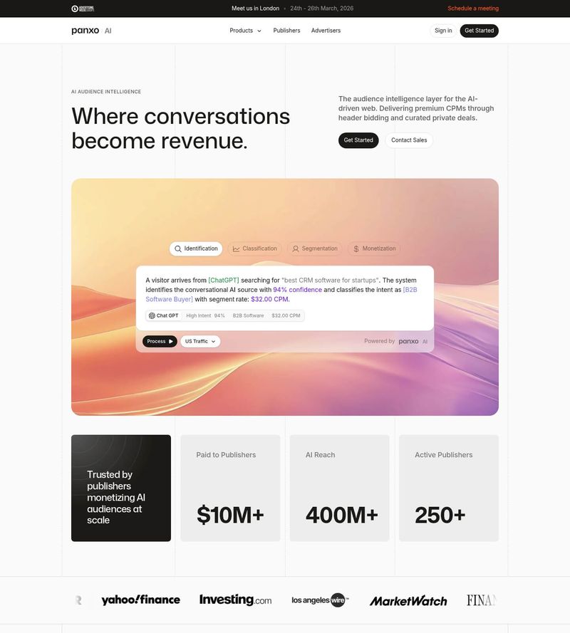 Screenshot taken from panxo.com