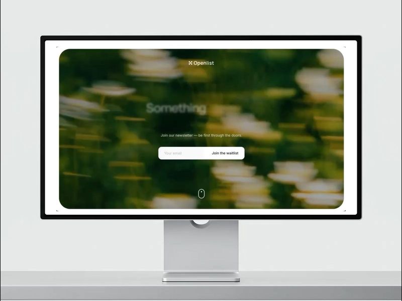 Openlist — A Calm Waitlist Template