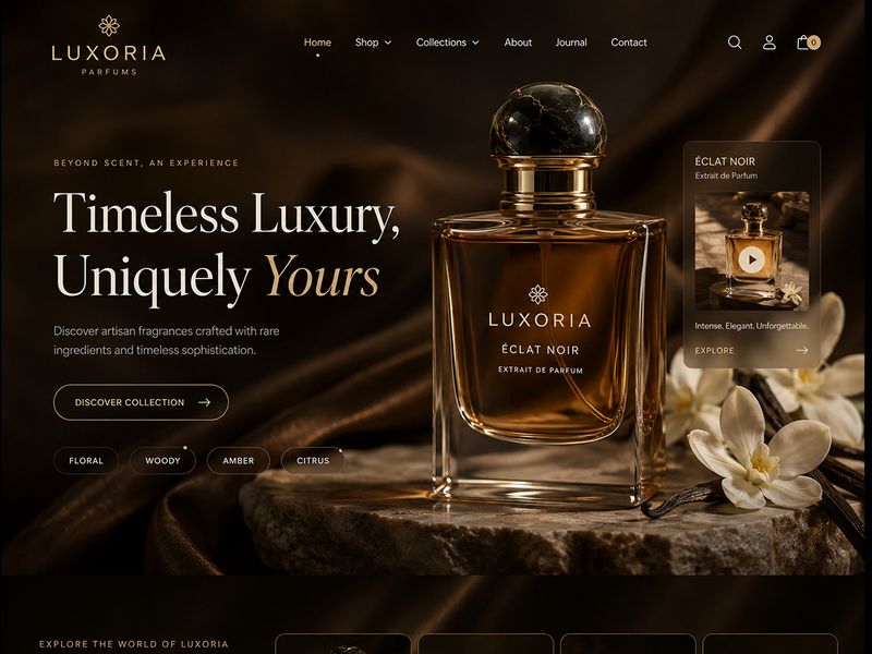 Luxoria - Luxury Perfume eCommerce Experience
