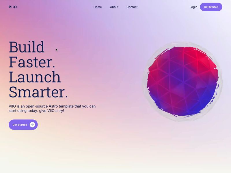 VIIO - Experimental Astro Template