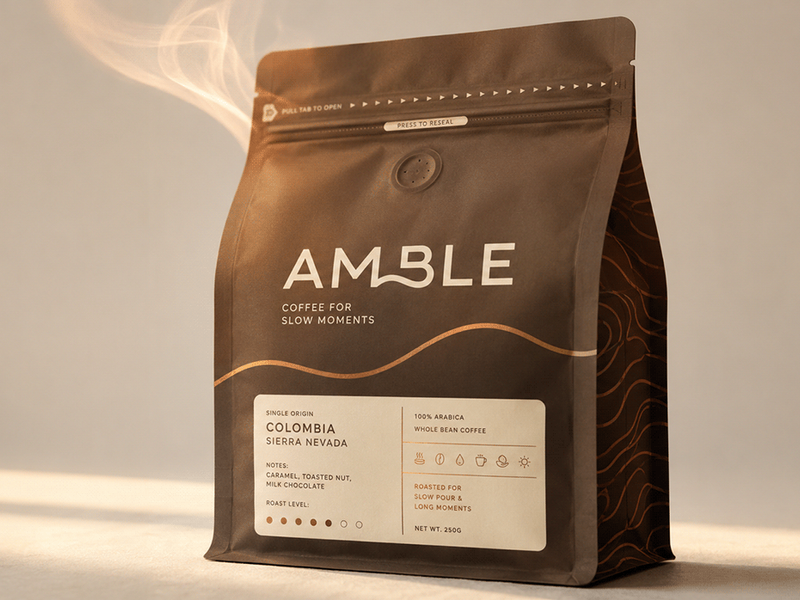 AMBLE — Specialty Coffee Brand & Packaging System
