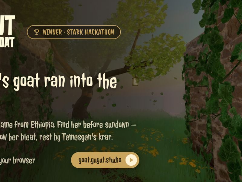 Gugut & the Goat · a 3D maze game from Ethiopia