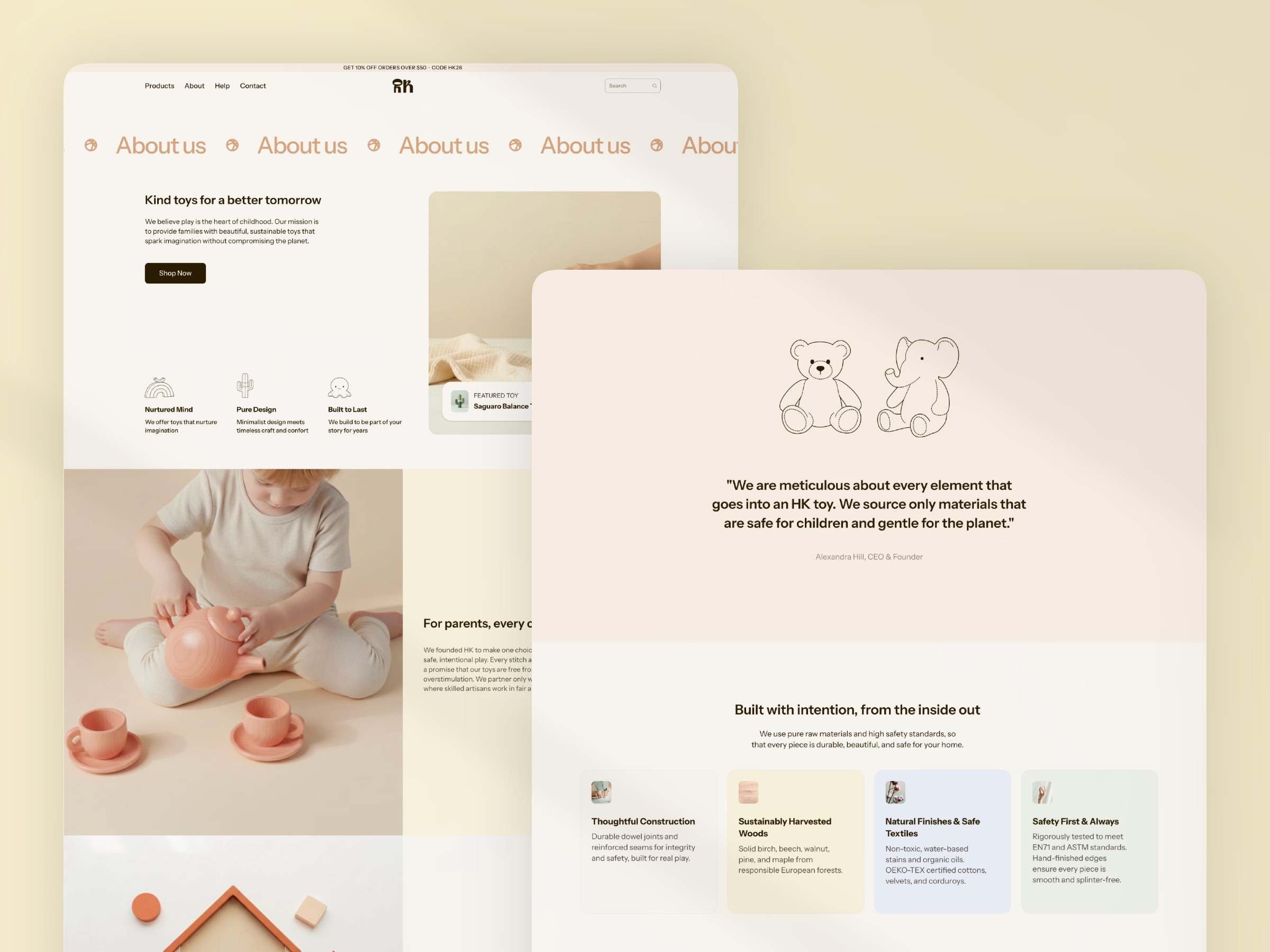 Framer Template - HK Toys Image 1