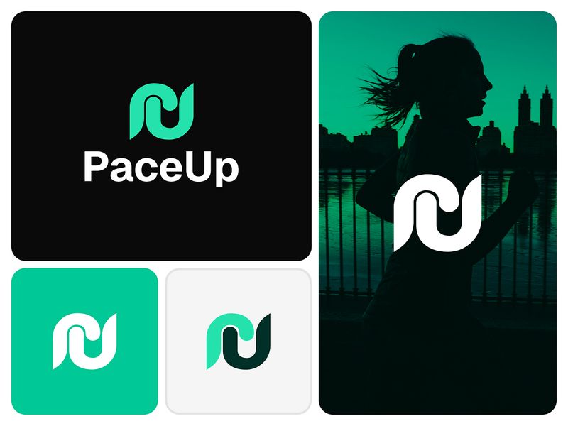 PaceUp – Fitness Logo Design