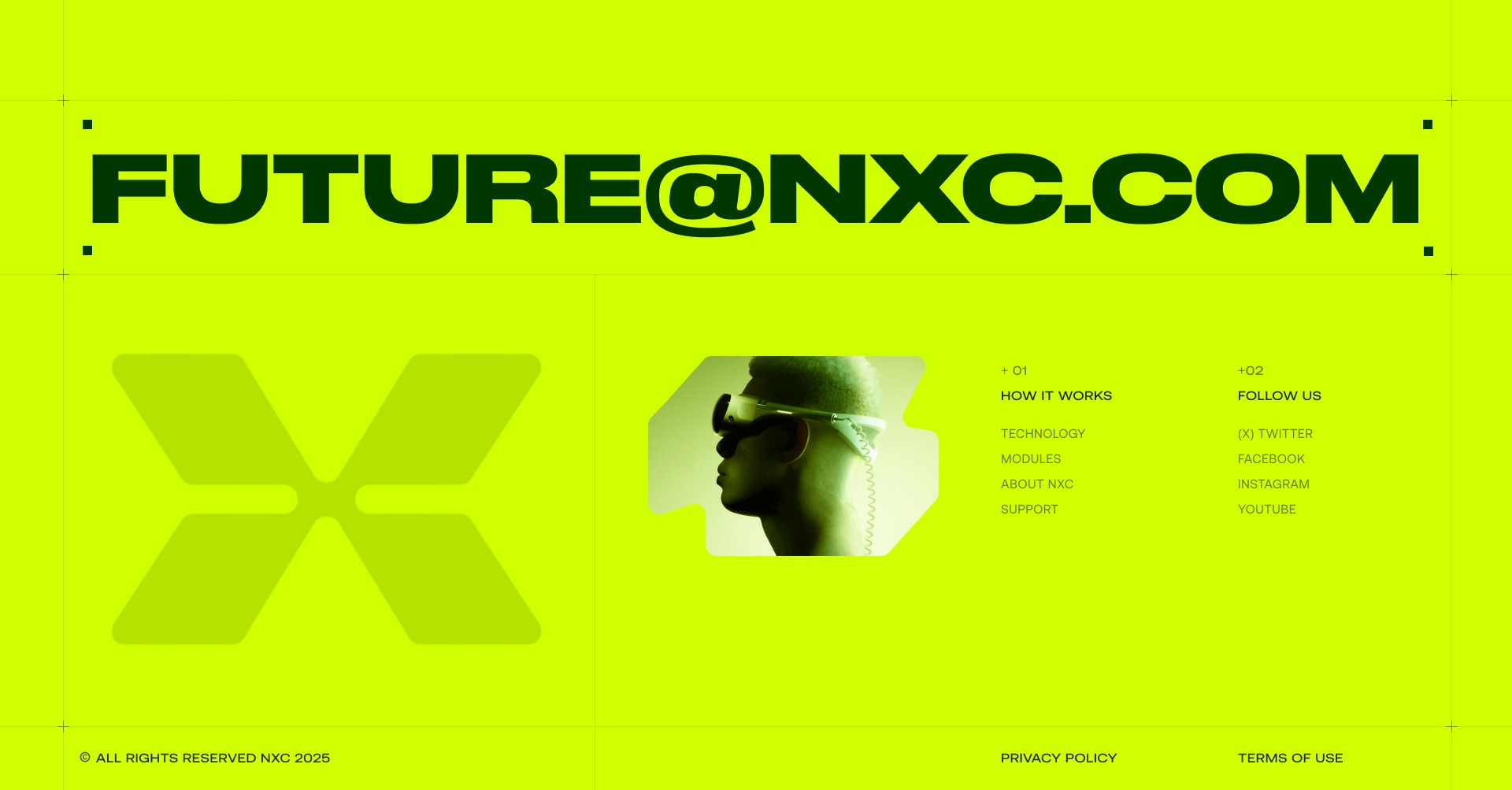 NXC - 3D XR Device Website Concept Design Image 3