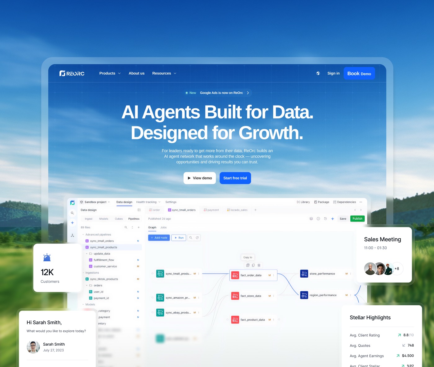 ReOrc | AI Agents Built for Data. Designed for Growth.
