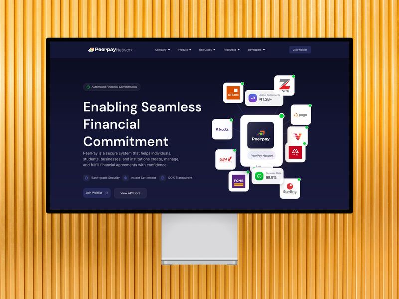 Peerpay Digital Assets Limited Web Hero UI