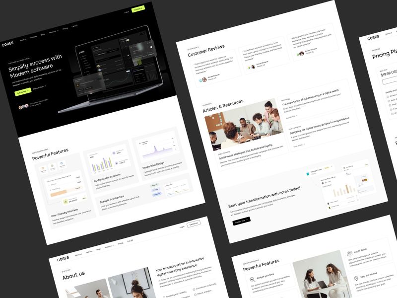 Cores - Technology Website Template