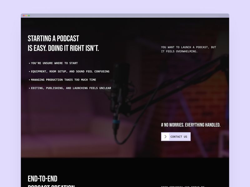LISYN — Podcast Studio Website Template