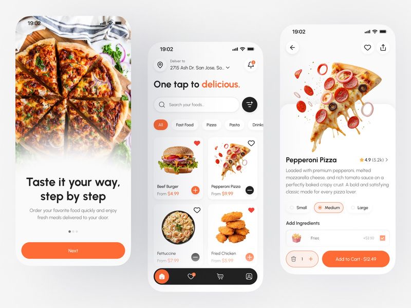 Mealvora — Food Delivery App UI
