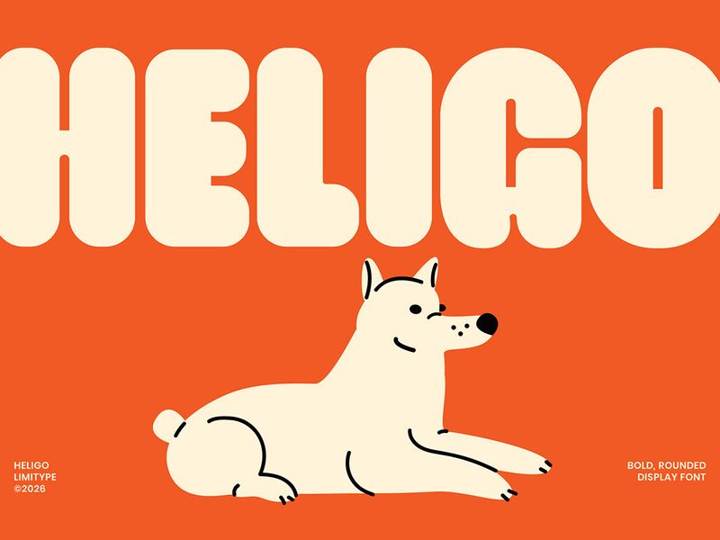Heligo - Bold Rounded Font