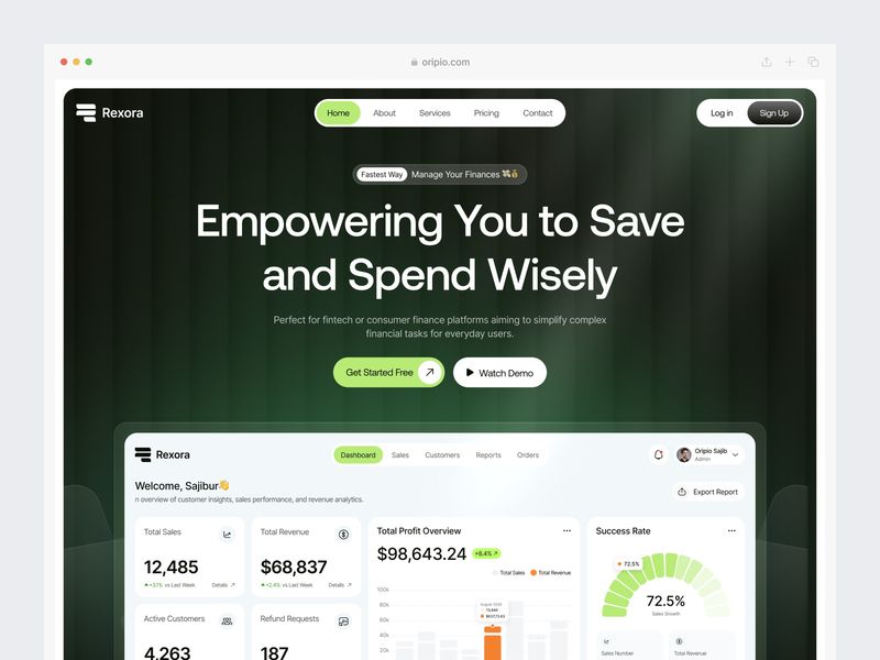 CRM SaaS Landing Page